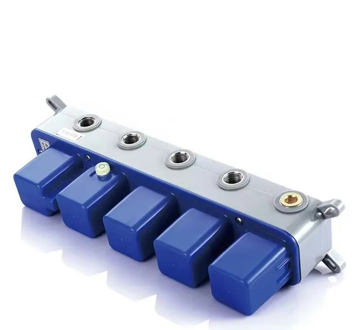 SaniSupreme® ThermePlus Quadro Chroom Plafond Thermostatische Doucheset 4 weg LED Chroom Sanisupreme