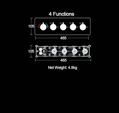 SaniSupreme Manhattan Inbouw Regendouche Mengkraan 4 - weg los chroom glans