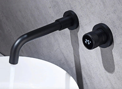 SaniSupreme Manhattan inbouw wastafelkraan mengkraan LCD keramisch geborsteld goud