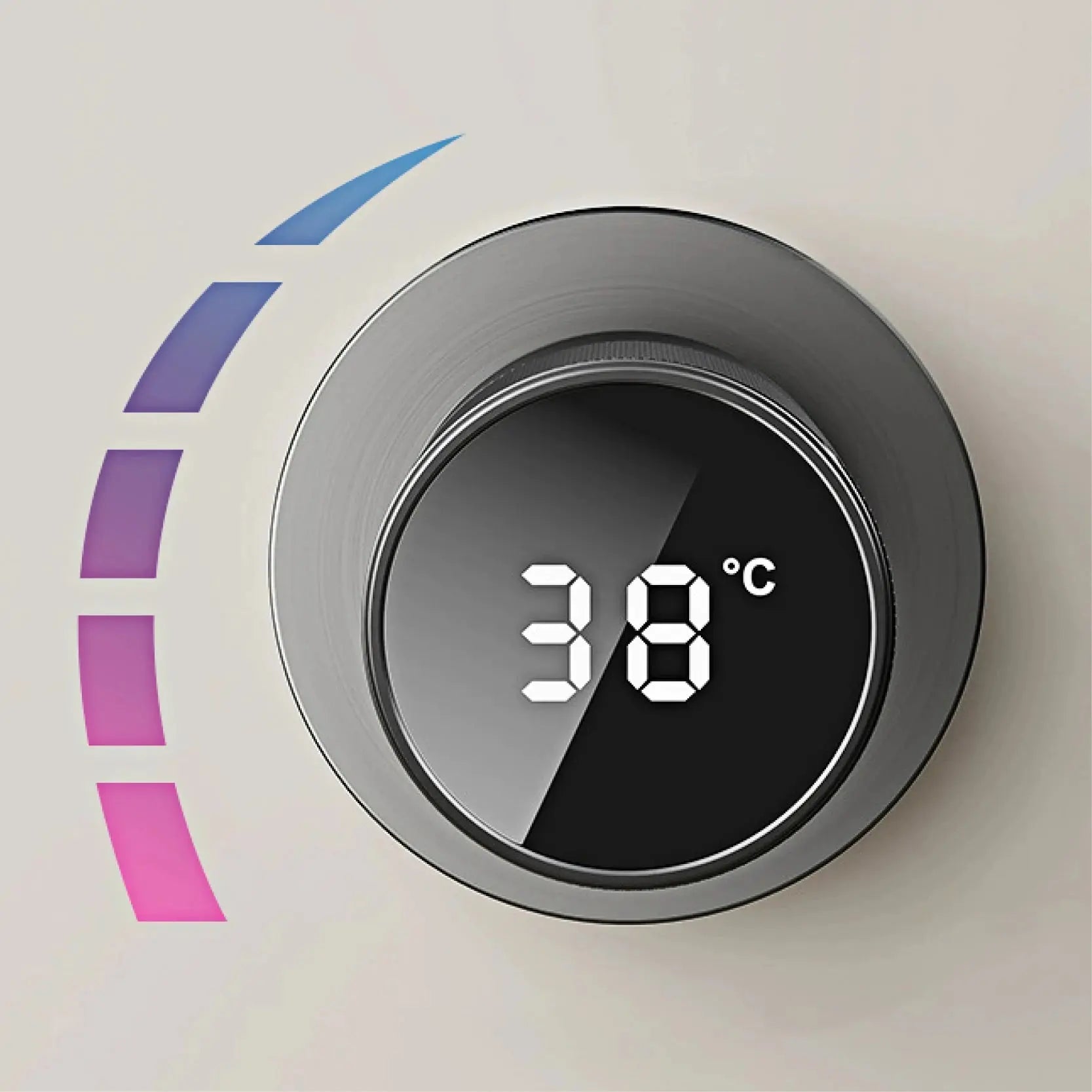 SaniSupreme Manhattan inbouw wastafelkraan mengkraan LCD keramisch Gun Metal