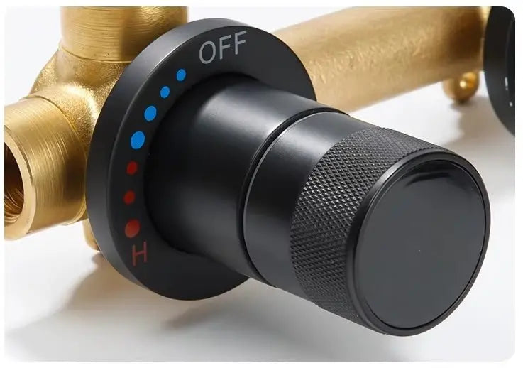 SaniSupreme Manhattan inbouw wastafelkraan mengkraan LCD keramisch mat - zwart