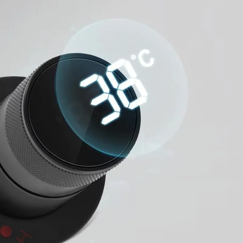 SaniSupreme Manhattan inbouw wastafelkraan mengkraan LCD keramisch mat - zwart