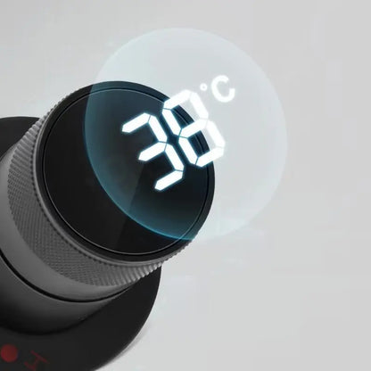 SaniSupreme Manhattan inbouw wastafelkraan mengkraan LCD keramisch mat - zwart