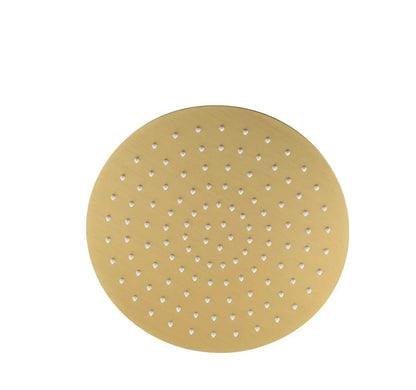 SaniSupreme Manhattan ronde hoofddouche regendouche 20x20 cm. Goud geborsteld