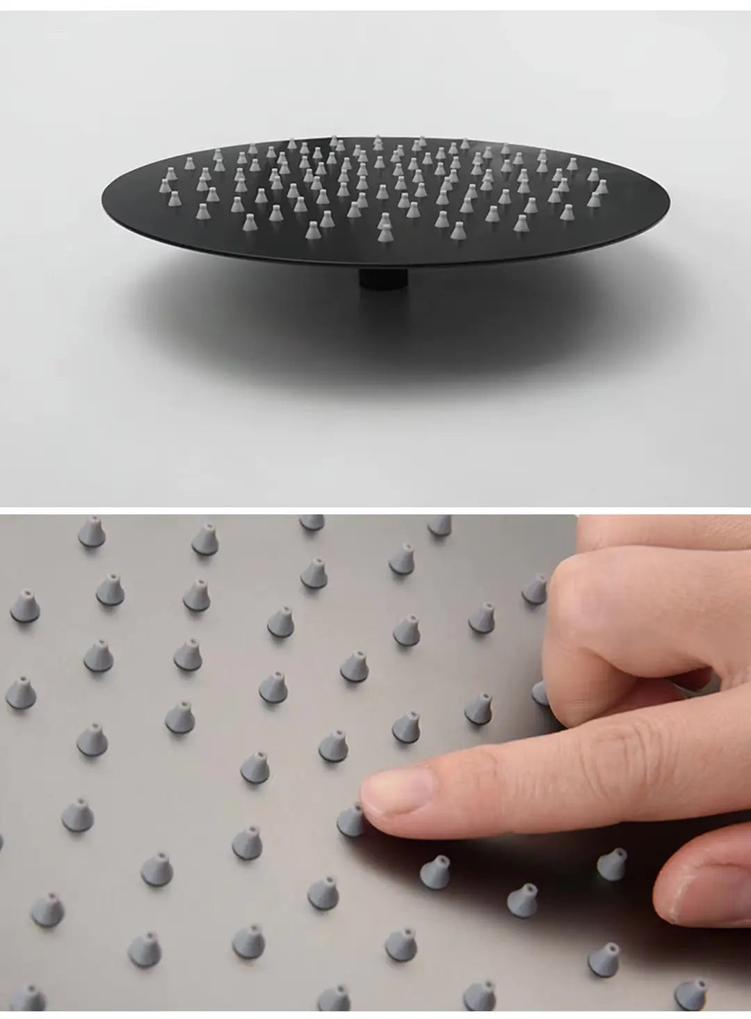 SaniSupreme Manhattan ronde regendouche hoofddouche regendouchekop 30x30 cm. Gunmetal