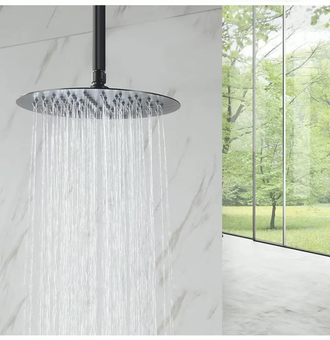 SaniSupreme Manhattan ronde regendouche hoofddouche regendouchekop 30x30 cm. Gunmetal