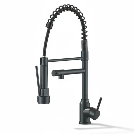 sanisupreme-milan-keukenkraan-met-sproeikop-veer-en-extra-uitloop-mat-zwart