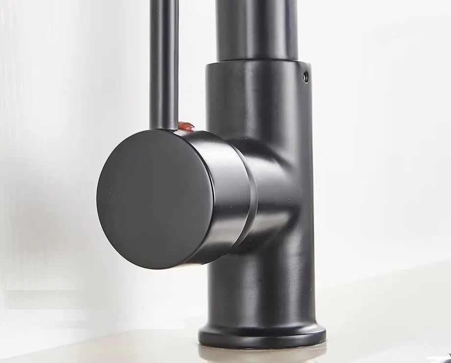 SaniSupreme Milan Keukenkraan met Sproeikop veer en extra uitloop mat zwart