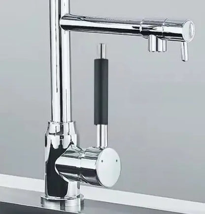 SaniSupreme Milan Pro Keukenkraan met Sproeikop veer en extra uitloop chroom glans