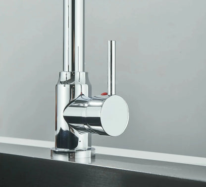 SaniSupreme Milan Pro Keukenkraan met Sproeikop veer en extra uitloop chroom glans