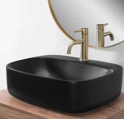 Sanisupreme Milano wastafelkraan Geborsteld Goud