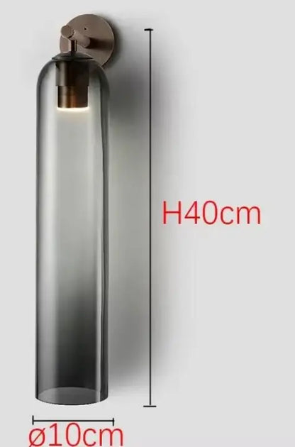 Sanisupreme Moderne Glazen Badkamer Wandlamp Rookglas Grijs