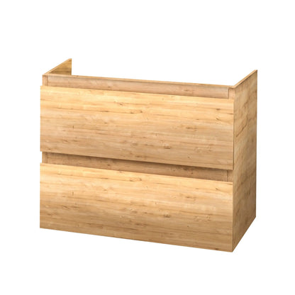 SaniSupreme® Monaco Badmeubel 60 licht eiken keramische wastafel wit