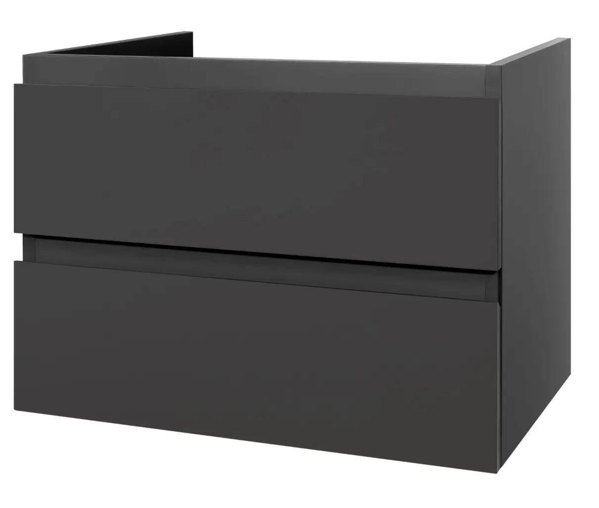 SaniSupreme® Monaco Badmeubel Onderkast 60 cm mat Grijs incl. Keramische wastafel