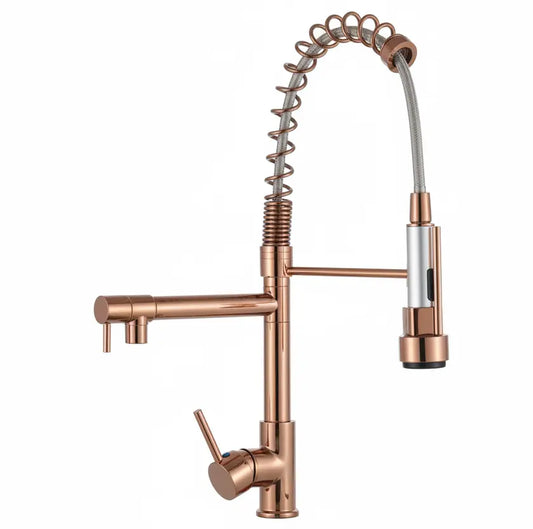 SaniSupreme Napoli Keukenkraan en extra uitloop Koper Sanisupreme