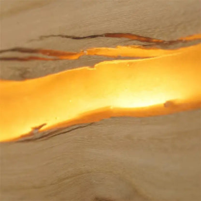 SaniSupreme NordicLux Wandlamp Spiegellamp Hout warm licht 50 cm.