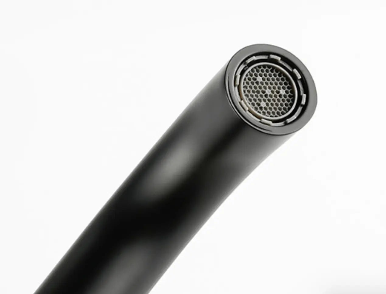 Sanisupreme Palermo Premium Wastafel kraan inbouw 21 cm. met bedieningshandel mat zwart