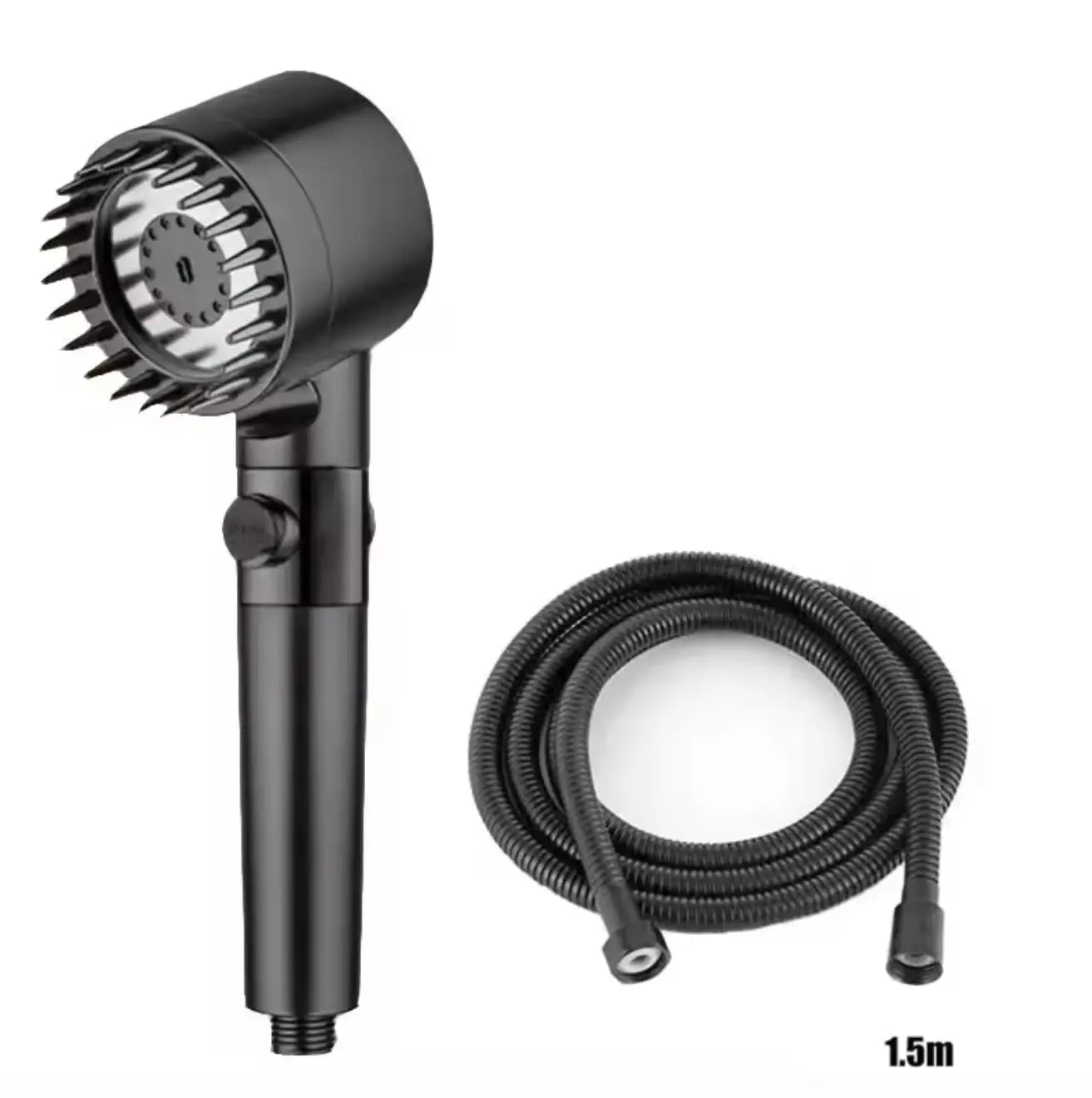 SaniSupreme PowerJet waterbesparende Handdouche met 3 Functies zwart