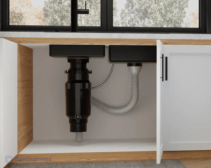 SaniSupreme® Premium Elektrische Gootsteenvermaler Voedselvermaler Keuken Gootsteen Zwart