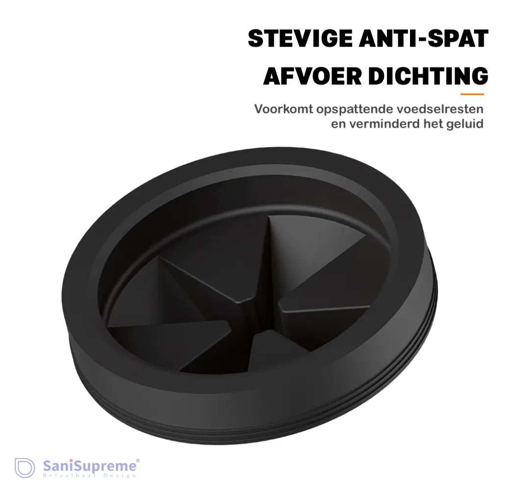 SaniSupreme® Premium Elektrische Gootsteenvermaler Voedselvermaler Keuken Gootsteen Zwart