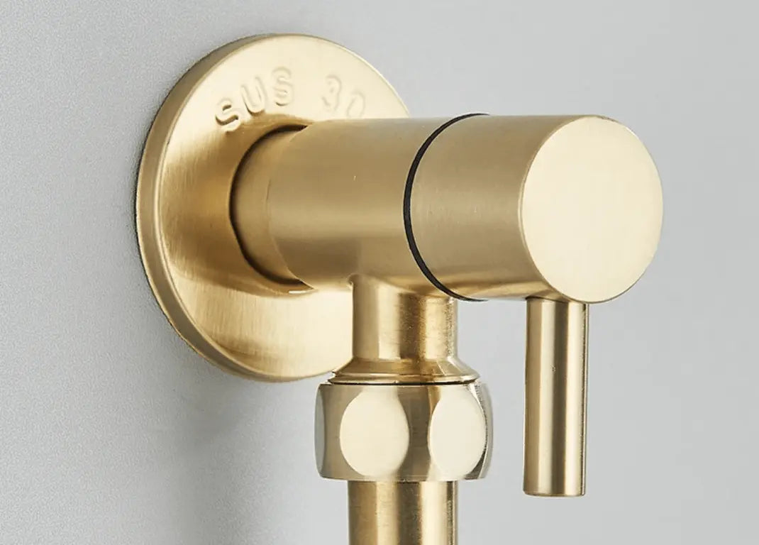 SaniSupreme ProLine Bidet handdouche komplete set geborsteld goud koud water