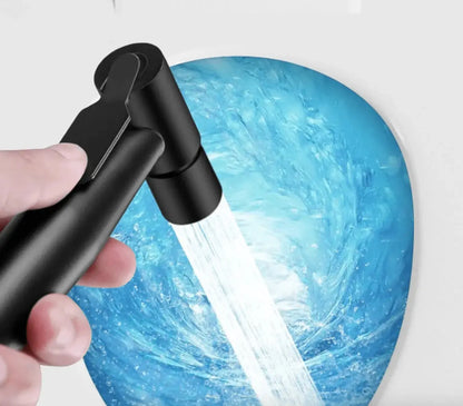 SaniSupreme ProLine Bidet handdouche komplete set mat zwart warm en koud water mengkraan