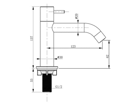 Sanisupreme Ravo fonteinset – Beton donkergrijs – Kraan gebogen mat zwart