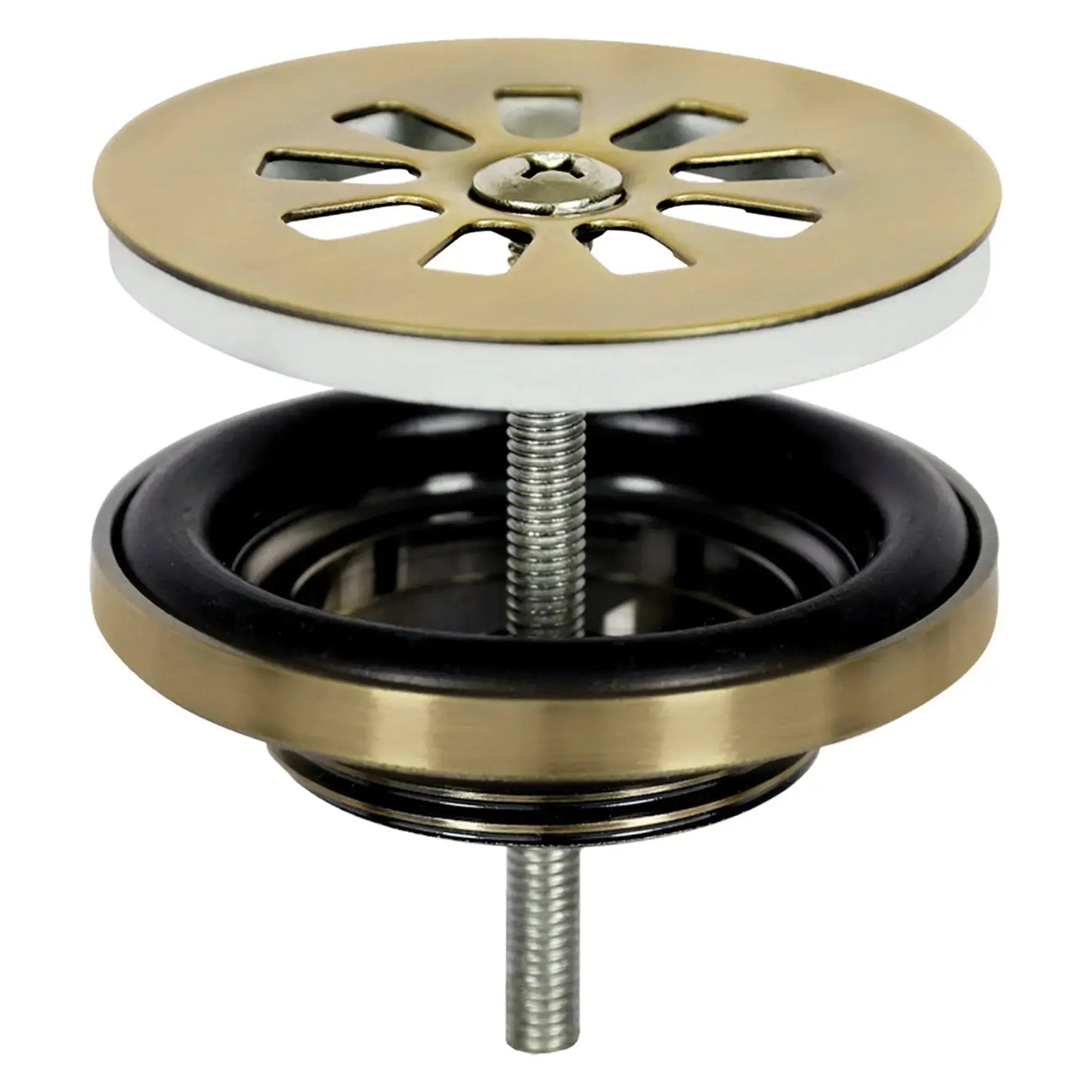 Sanisupreme Ravo fonteinset – Beton donkergrijs – Kraan recht mat goud