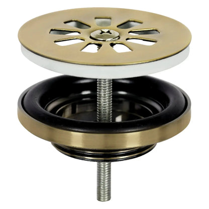 Sanisupreme Ravo fonteinset – Beton donkergrijs – Kraan recht mat goud