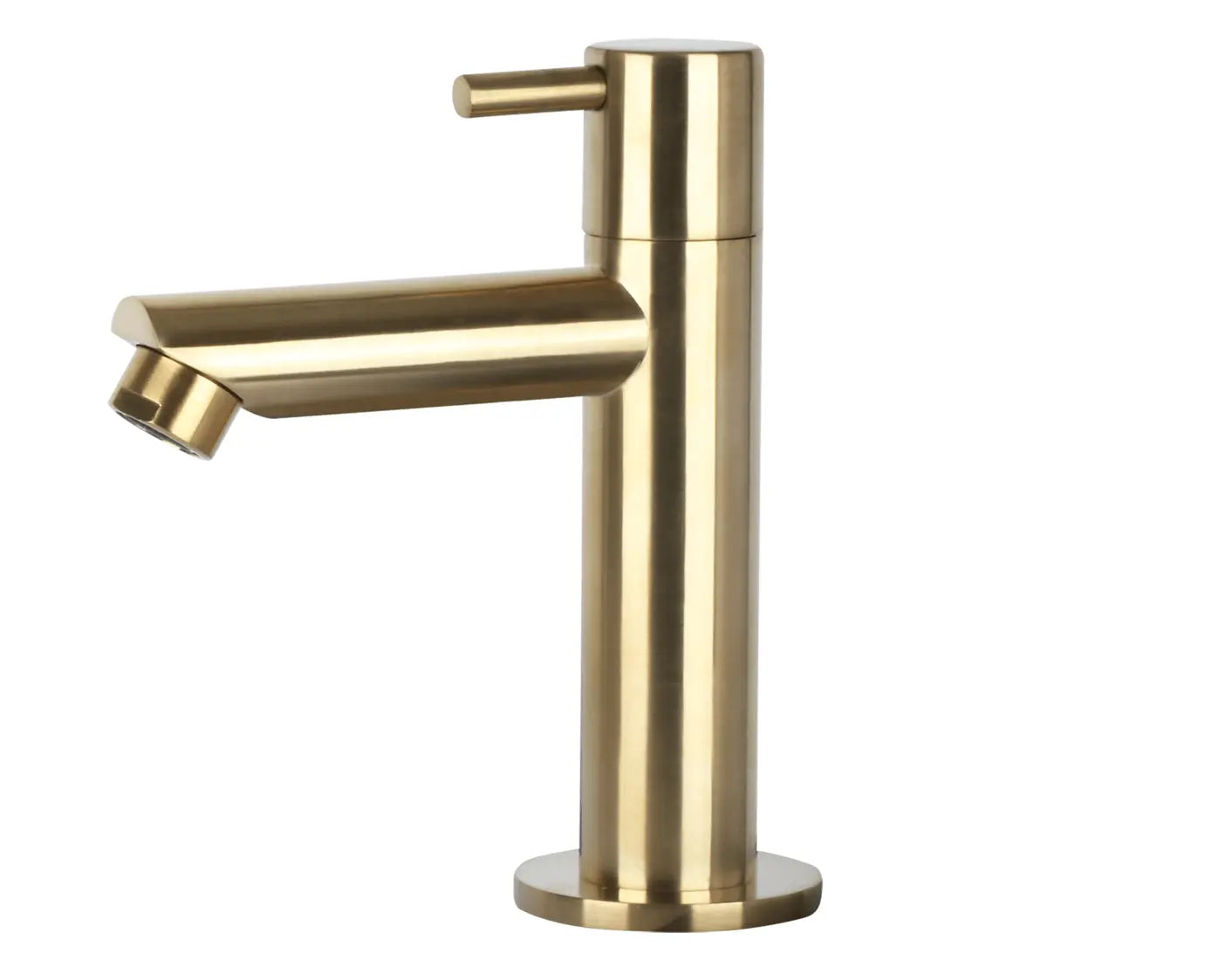 Sanisupreme Ravo fonteinset – Beton donkergrijs – Kraan recht mat goud