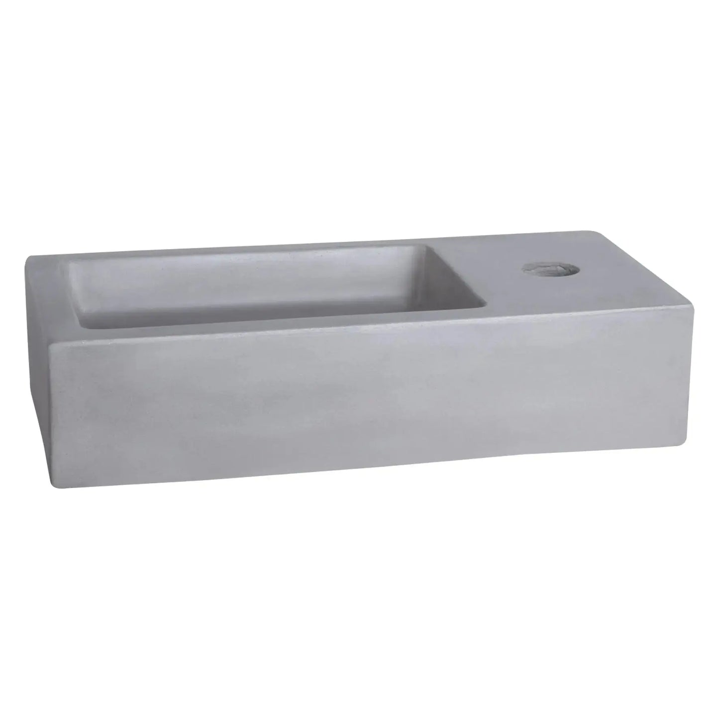 Sanisupreme Ravo fonteinset – Beton lichtgrijs – Kraan recht mat zwart