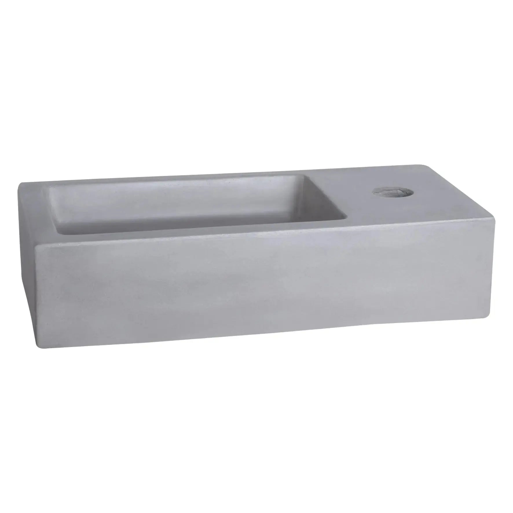 Sanisupreme Ravo fonteinset – Beton lichtgrijs – Kraan recht mat zwart