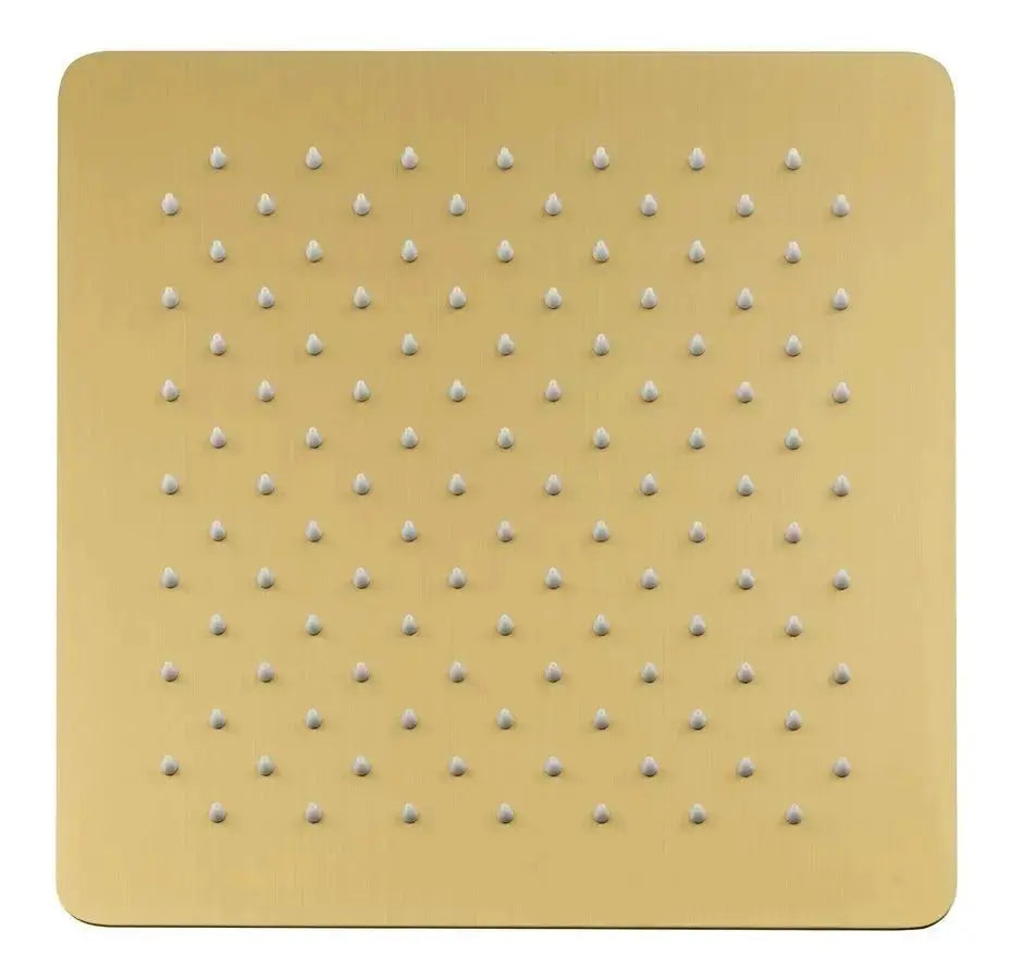 SaniSupreme Regendouche kop Douchekop geborsteld goud vierkant 30cm 10 inch