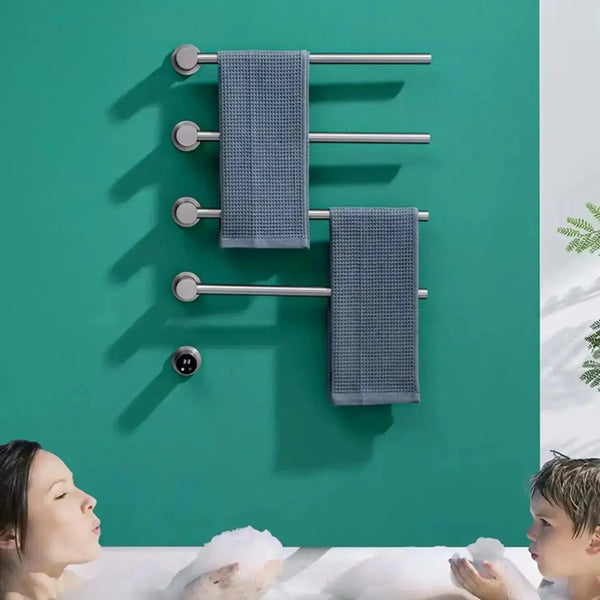 SaniSupreme SlimLine Inbouw Badkamer Elektrische Radiator Handdoekverwarming LCD chroom