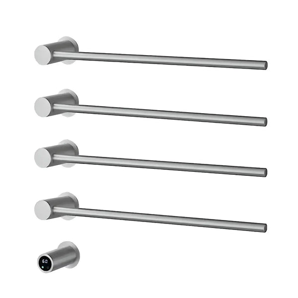 SaniSupreme SlimLine Inbouw Badkamer Elektrische Radiator Handdoekverwarming LCD Geborsteld RVS 4 armen