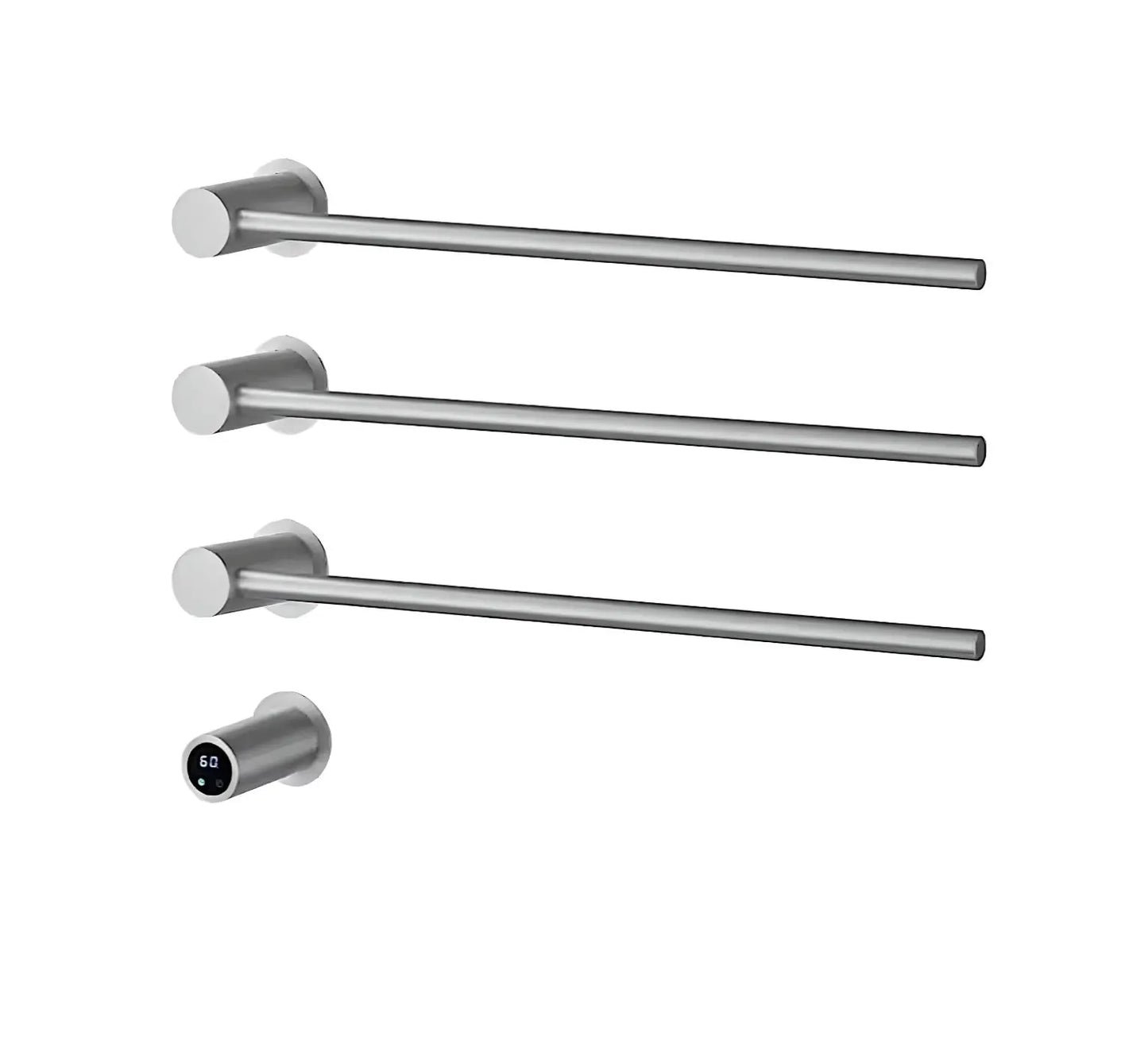 SaniSupreme SlimLine Inbouw Badkamer Elektrische Radiator Handdoekverwarming LCD geborsteld RVS