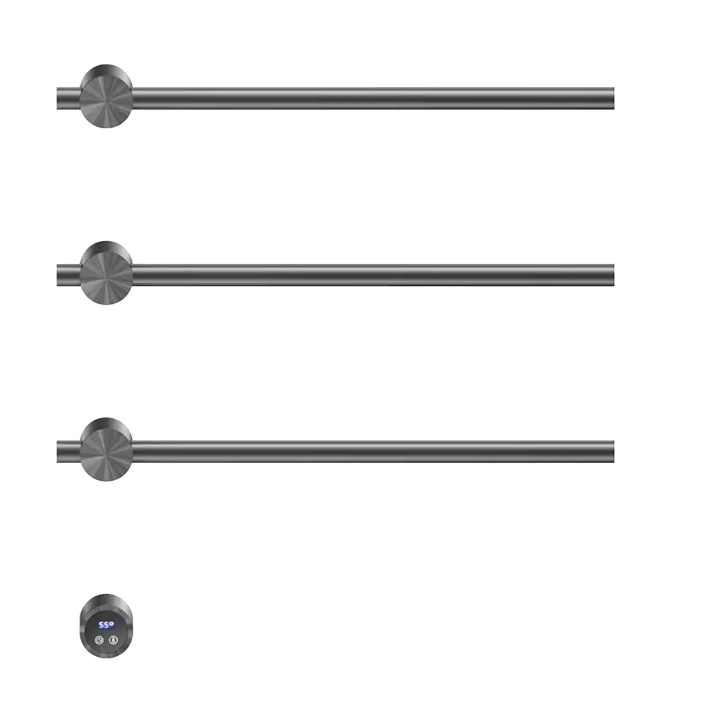 SaniSupreme SlimLine Inbouw Badkamer Elektrische Radiator Handdoekverwarming LCD Goud geborsteld