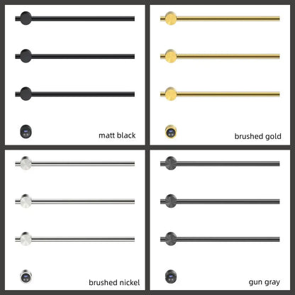 SaniSupreme SlimLine Inbouw Badkamer Elektrische Radiator Handdoekverwarming LCD Goud geborsteld