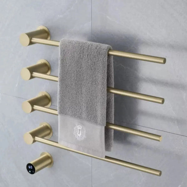 SaniSupreme SlimLine Inbouw Badkamer Elektrische Radiator Handdoekverwarming LCD Gunmetal