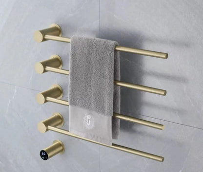 SaniSupreme SlimLine Inbouw Badkamer Elektrische Radiator Handdoekverwarming LCD Gunmetal