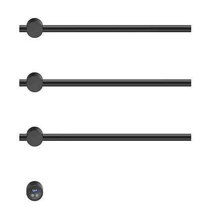 SaniSupreme SlimLine Inbouw Badkamer Elektrische Radiator Handdoekverwarming LCD SaniSupreme mat zwart 3 armen