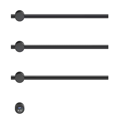 SaniSupreme SlimLine Inbouw Badkamer Elektrische Radiator Handdoekverwarming LCD mat zwart