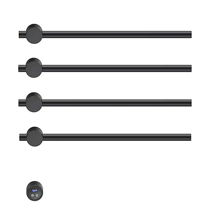 SaniSupreme SlimLine Inbouw Badkamer Elektrische Radiator Handdoekverwarming LCD mat zwart