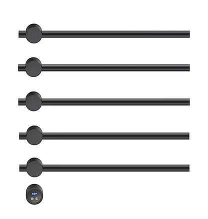 SaniSupreme SlimLine Inbouw Badkamer Elektrische Radiator Handdoekverwarming LCD mat zwart