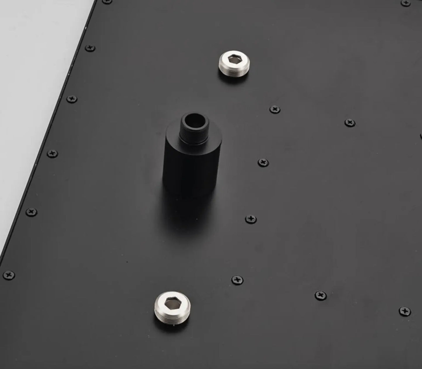 SaniSupreme® SmartPulse LED Plafond Regendouche Plateau Alicante 60 cm vierkant mat zwart