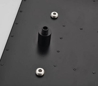 SaniSupreme® SmartPulse LED Plafond Regendouche Plateau Alicante 60 cm vierkant mat zwart