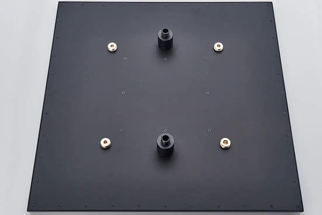 SaniSupreme® SmartPulse LED Plafond Regendouche Plateau Alicante 60 cm vierkant mat zwart