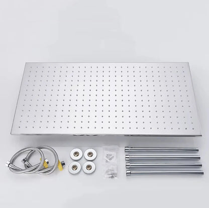 SaniSupreme® SmartPulse Plafond Regendouche Plateau Alicante 40x80 cm chroom glans