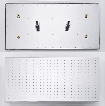 SaniSupreme® SmartPulse Plafond Regendouche Plateau Alicante 40x80 cm chroom glans