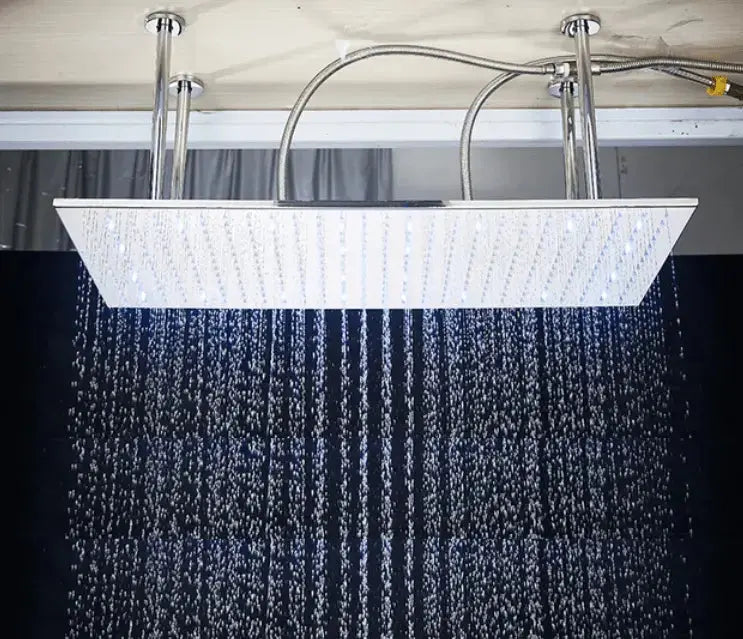 SaniSupreme® SmartPulse Plafond Thermostatische Doucheset Alicante 2 weg 40x80 cm regendouche Chroom Glans